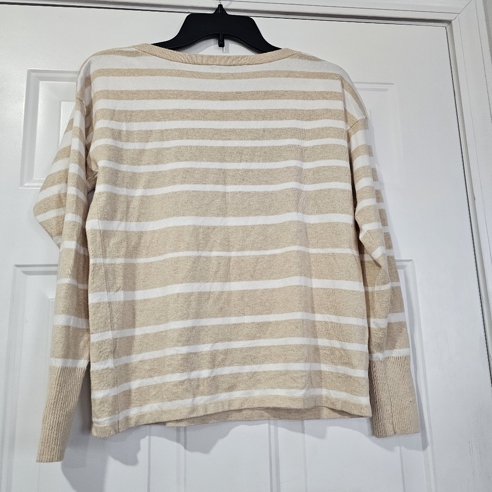 J Mclaughlin Pullover Striped Sweater Size Small - image 7